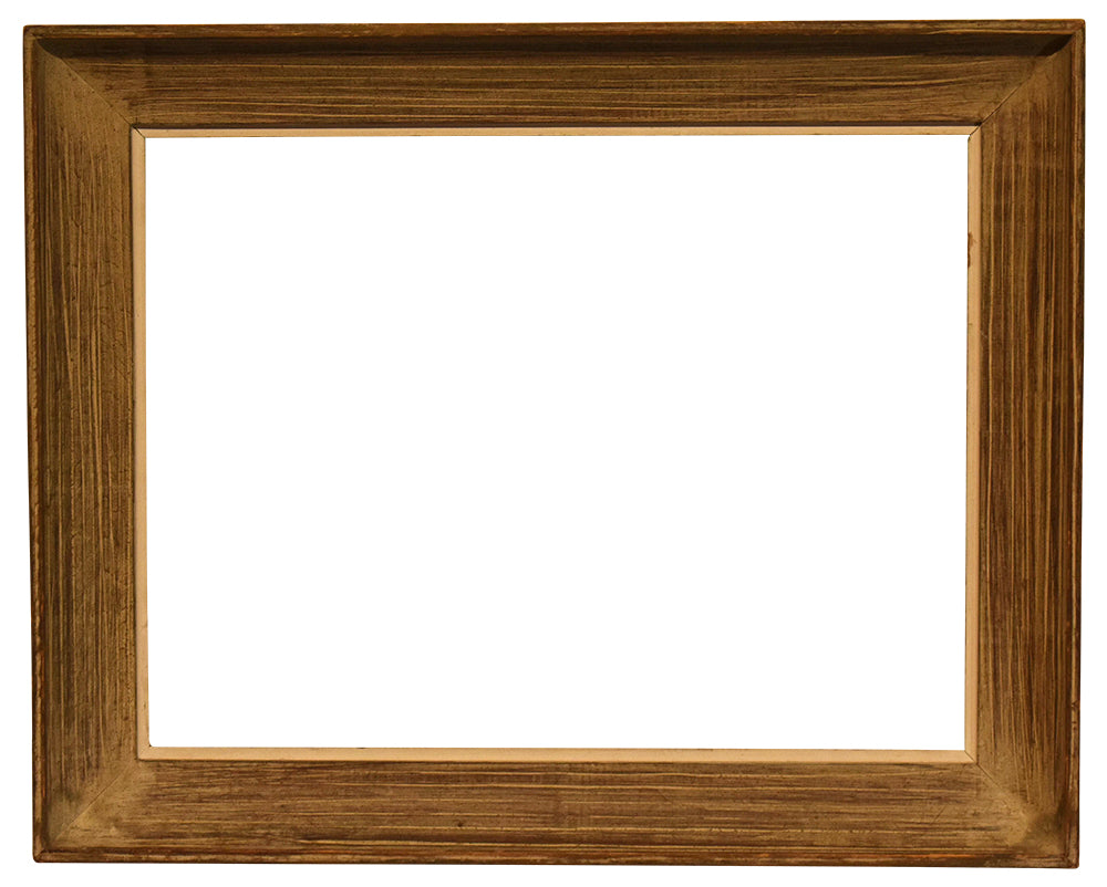 12x16 inch Vintage Brown Picture Frame circa 1900s