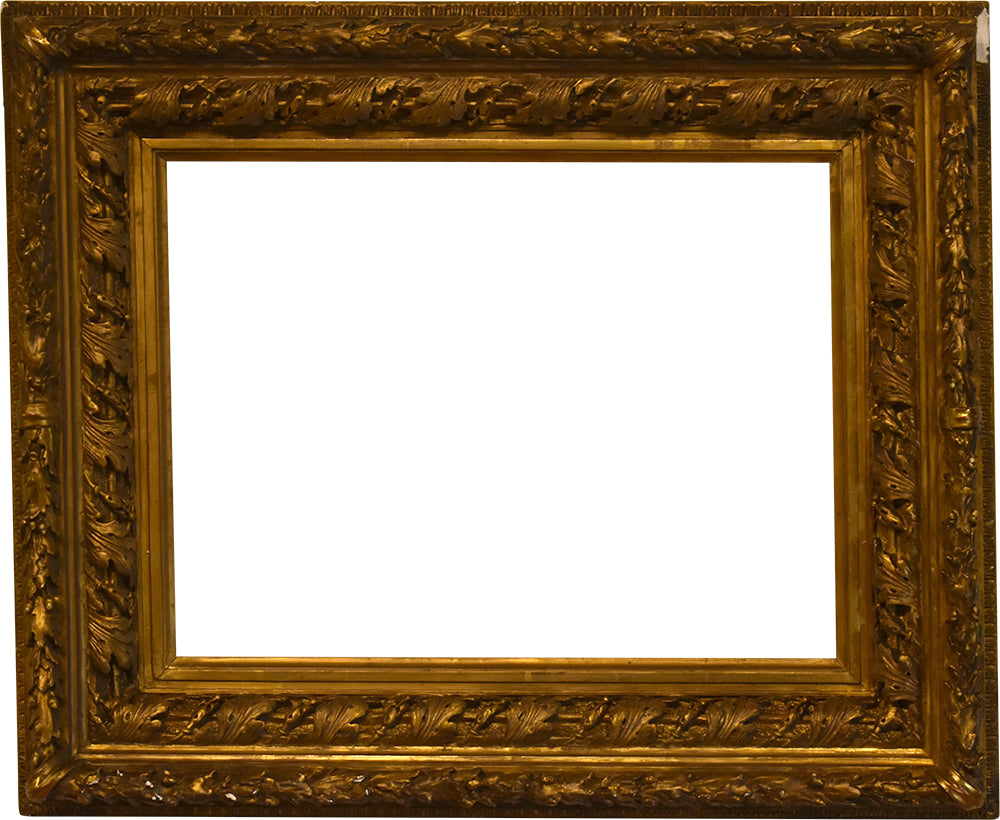 Pair of 14x17 Inch Antique American Gold Picture Frames