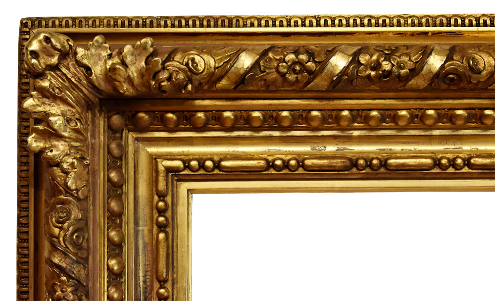 50x20 Frame Gold Real Wood Picture Frame Width 1 Inches | Interior - Edwina