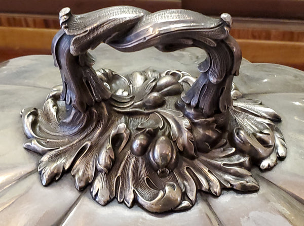 Antique Sheffield Silver Serving Dish Plate Cover by Roberts Smith Company circa 1830 (19th Century).