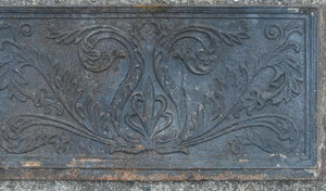 Antique Cast Iron 12x24 inch Stove Plate circa 1835 (19th century American).