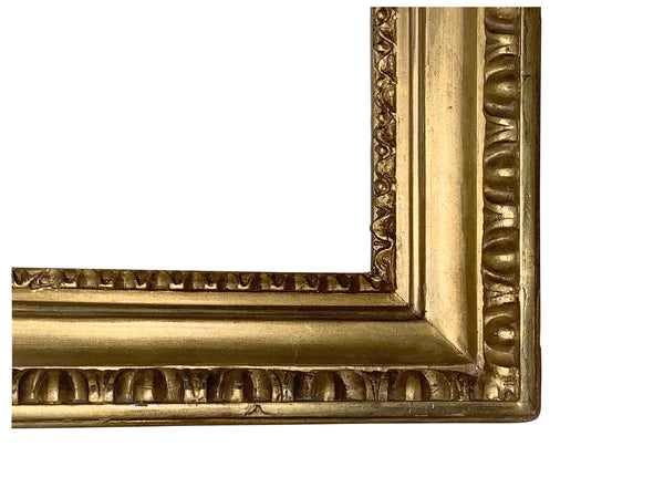 Italian 22x28 Inch Antique Gold Cove Picture Frame for canvas art circa 1825 (19th Century).