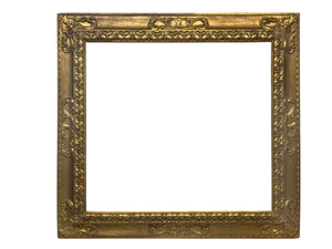 36x39 Inch Antique Gold Beaux Arts Picture Frame for canvas art circa 1800s (19th Century American painting frame for sale).