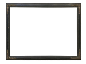 19x26 Inch Antique Black Arts and Crafts Picture Frame for canvas art circa 1915 (20th Century).