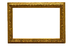 18x28 Inch Antique Gold Barbizon Picture Frame For Canvas Art circa 1890 (19th Century American painting frame for sale).