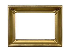 10x15 inch Antique Gold Federal Picture Frame for canvas art circa 1800s (19th century American).