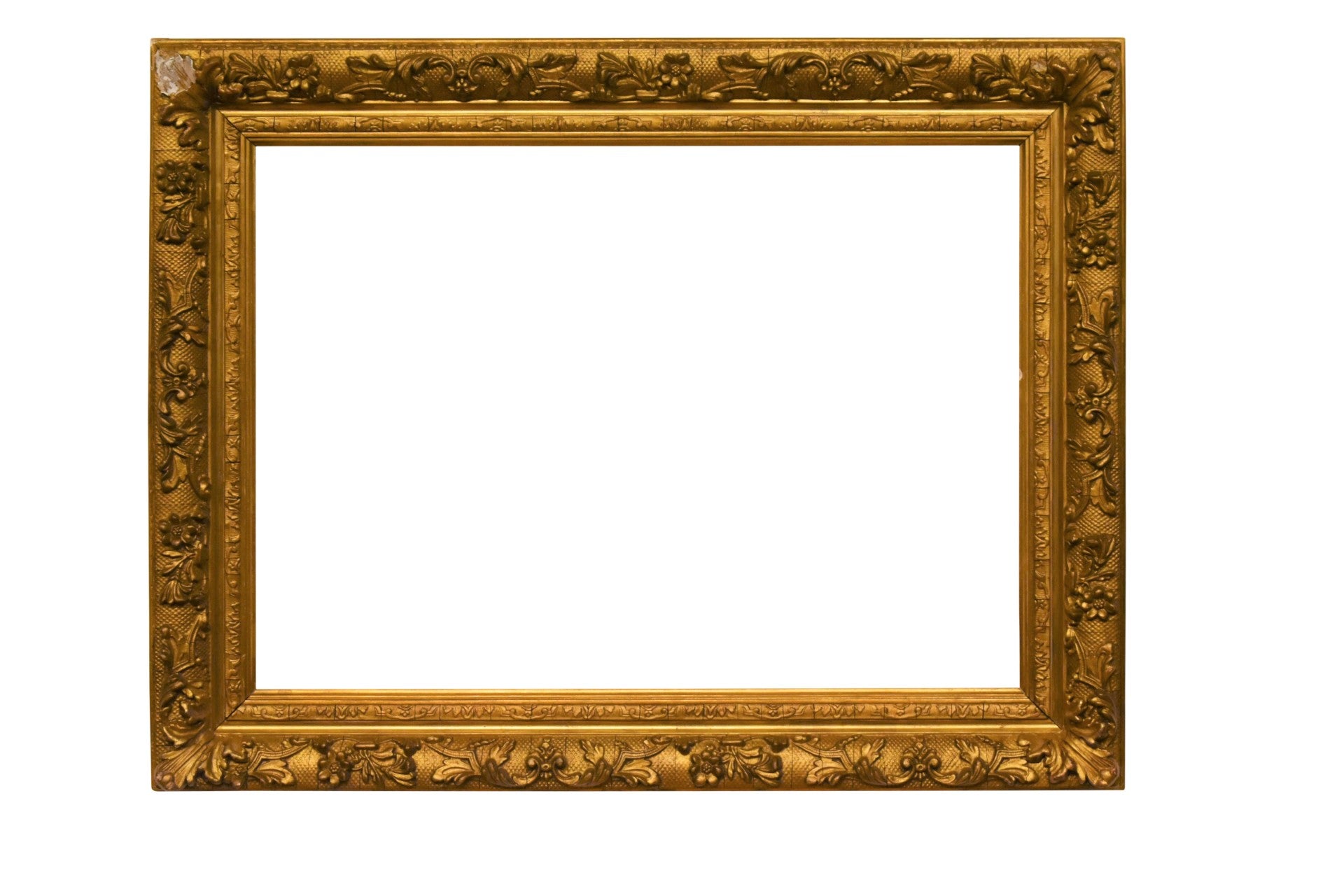 American 16x22 Gold Baroque Vintage Picture Frame