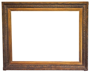 40x53 Inch Antique European Gold Picture Frame For Canvas Art circa 1890 (19th Century).