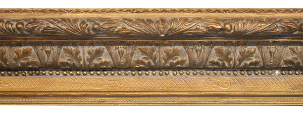 40x53 Inch Antique European Gold Picture Frame For Canvas Art circa 1890 (19th Century).