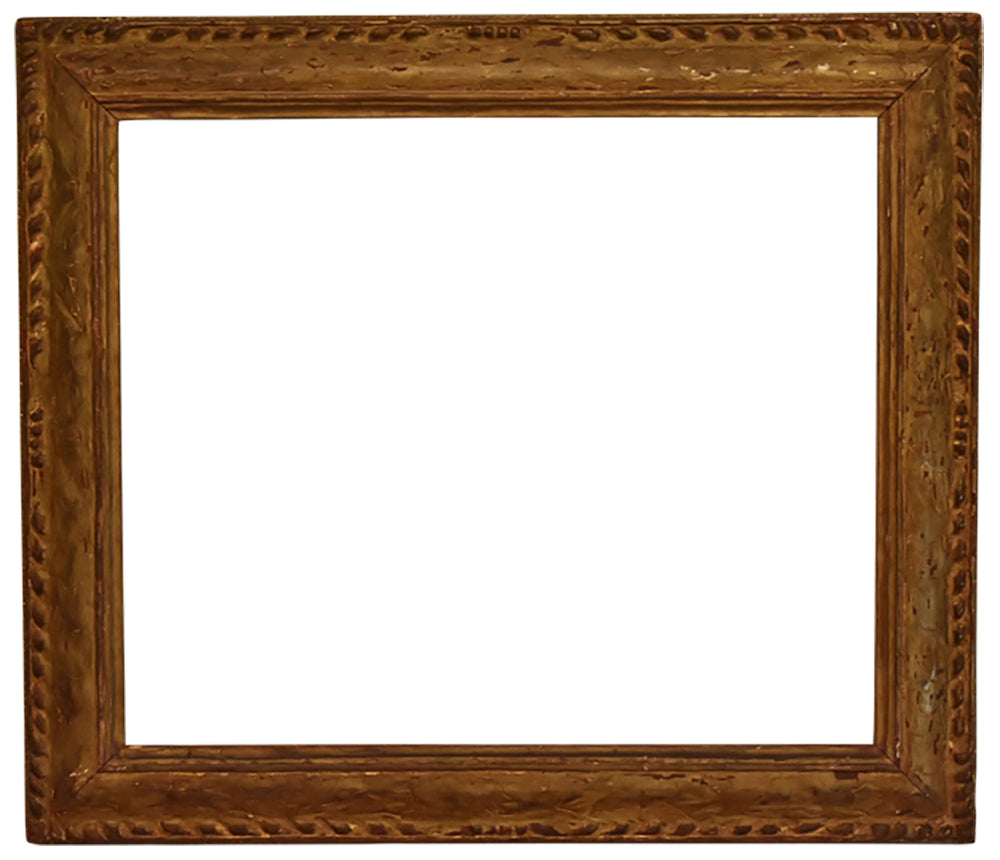 American 35x41 inch Brown Antique Picture Frame for canvas art, circa 1890.