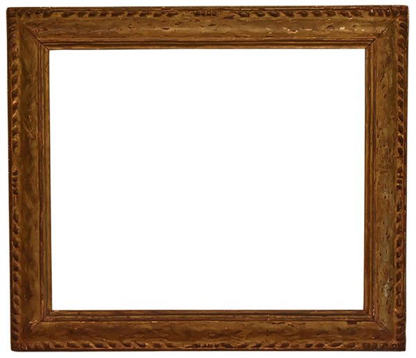 25x30 Inch Antique American Gold Arts And Crafts Picture Frame circa 1920 (20th Century).