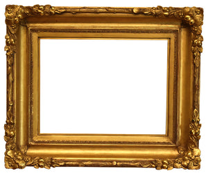 13x18 Inch Antique Gold Hudson River Picture Frame for canvas art circa 1875 (19th Century American painting frame for sale).