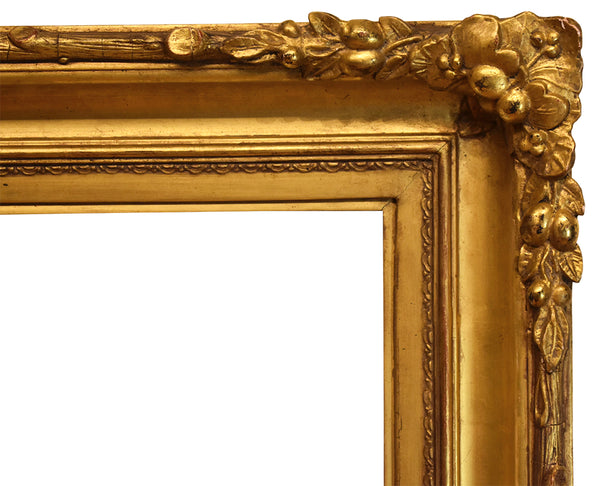 13x18 Inch Antique Gold Hudson River Picture Frame for canvas art circa 1875 (19th Century American painting frame for sale).