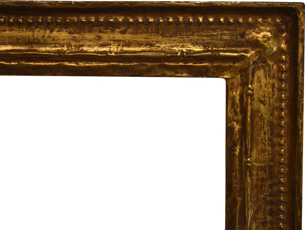 American 19x25 inch Antique Gold Arts and Crafts Picture Frame For Canvas Art circa 1910 (20th Century).