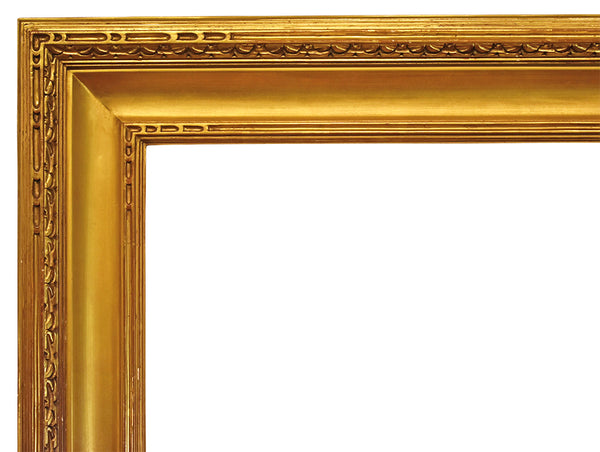 40x49 Inch American Gold Arts and Crafts Style Picture Frame for canvas art circa 1900s (20th Century).
