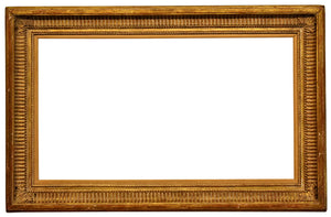 French 18x32 Inch Fluted Cove Gold Picture Frame for canvas art.