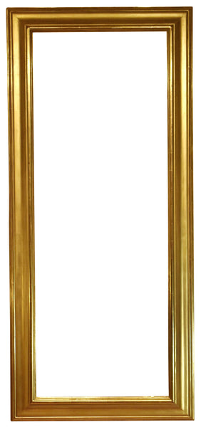 24x66 Inch Gold Reverse Cove Picture Frame for canvas art circa 1999.