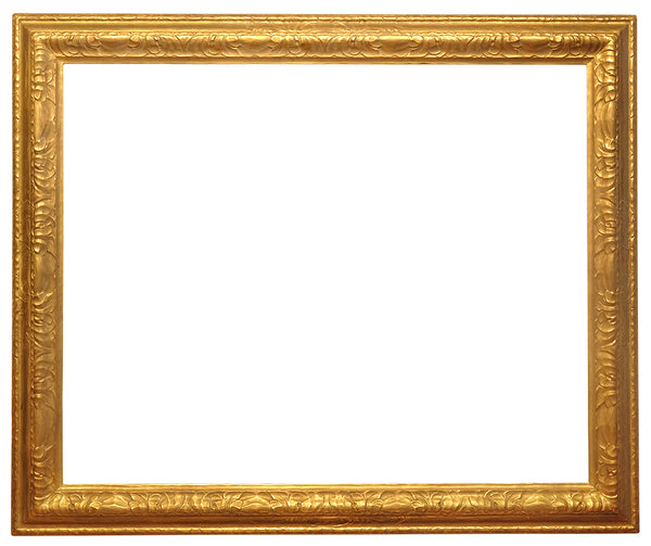 36x45 Inch Vintage Gold Thulin Arts and Crafts Picture Frame for canvas art circa 1944 (20th Century American painting frame for sale).