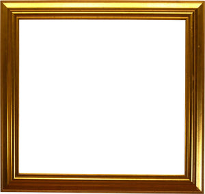 26x28 Inch Gold Reverse Profile Picture Frame for canvas art (American painting frame for sale).