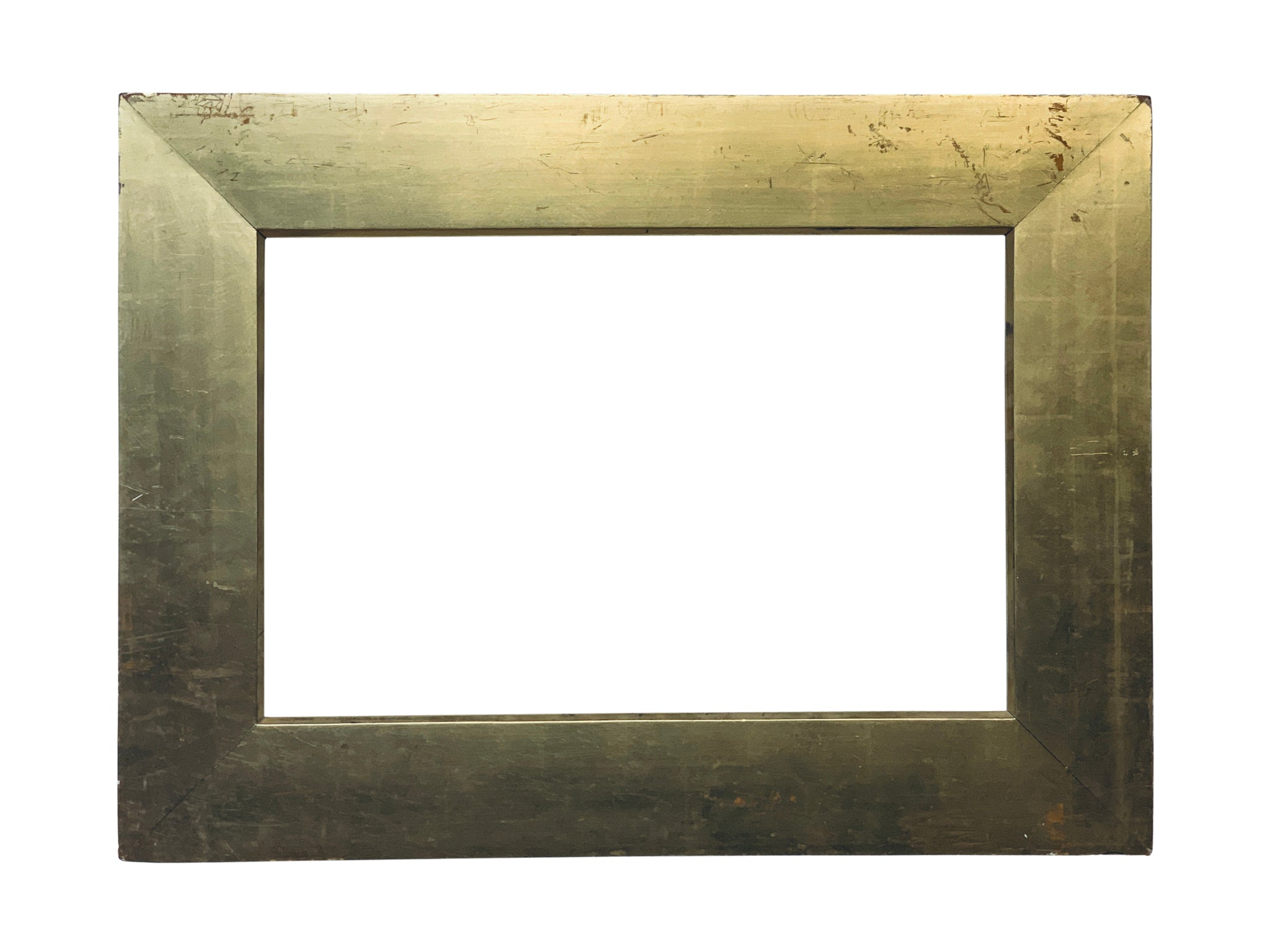 13x22 Inch Antique Gold Picture Frame for canvas art circa 1800s (19th Century American painting frame for sale).