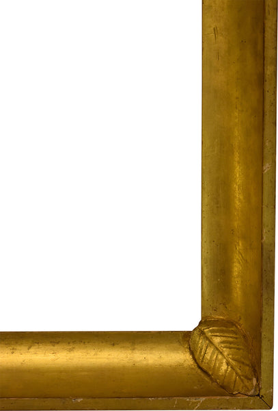 Pair of 24x28 Inch Antique Gold Scoop Picture Frames for canvas art circa 1850 (19th century).