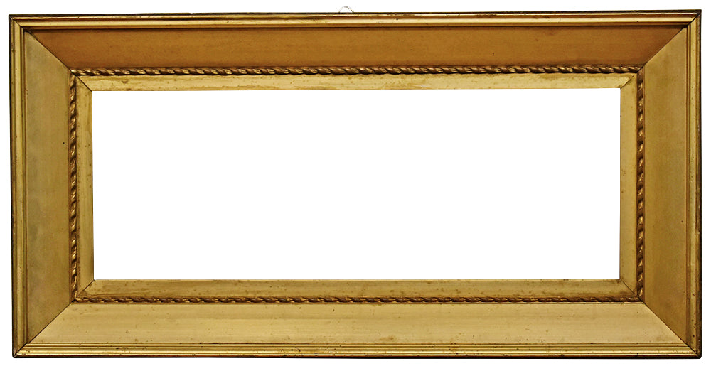 9x24 Inch Antique American Gold Sully Picture Frame for canvas art circa 1860 (19th Century).
