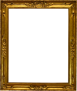 21x25 Inch Antique Arts and Crafts Picture Frame for canvas art circa 1910 (20th Century American).