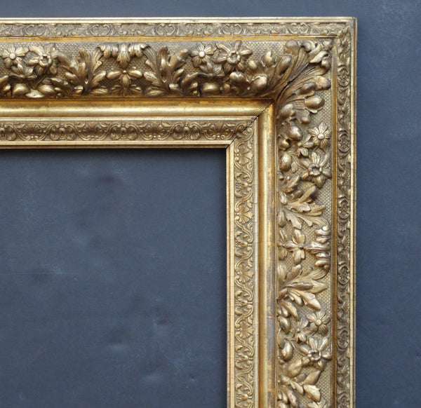 20x25 inch Antique Gold Barbizon Picture Frame circa 1800s (19th Century American painting frame for sale).