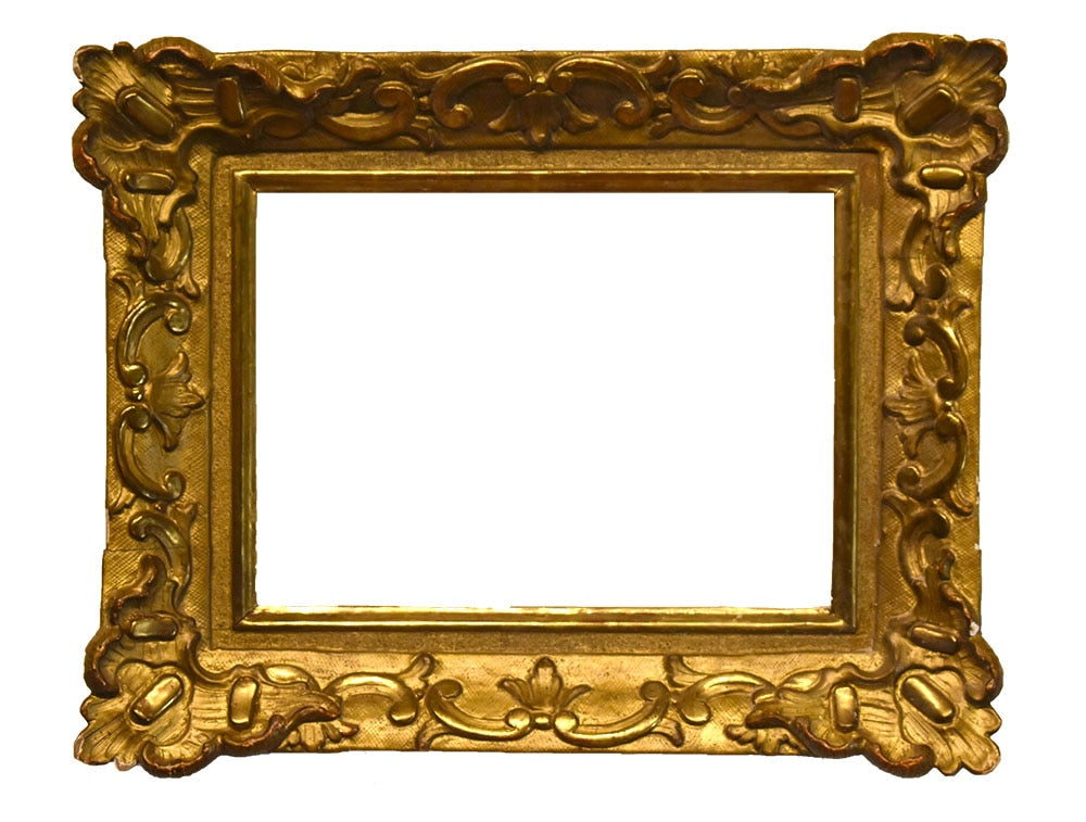 French 8x11 Louis XV Antique Gold Picture Frame