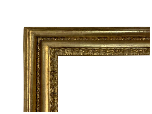 26x26 inch Antique Square Gold Picture Frame For Canvas Art circa 1900s (20th Century).
