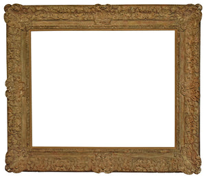 French 33x41 inch Ornate Antique Louis XV Picture Frame for canvas art circa 1700s (18th century).