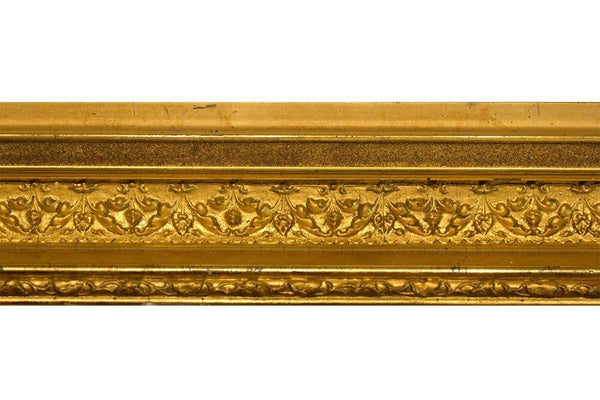 10x13 Inch Antique Ornate Gold Picture Frame for canvas art circa 1900 (20th Century).