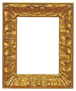 10x13 inch Antique Gold Art Nouveau Picture Frame For Canvas Art circa 1915 (early 20th Century American).