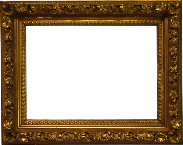 American 34x56 inch Antique Gold Barbizon Picture Frame for canvas art circa 1890 (19th century).