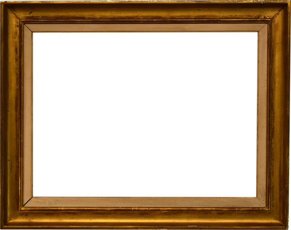 24x31 inch Antique American Gold Picture Frame For Canvas Art circa 1900s (20th Century).