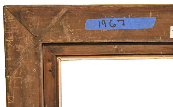 25x36 Inch Antique Italian Gold Picture Frame For Canvas Art circa 1800s (19th Century).