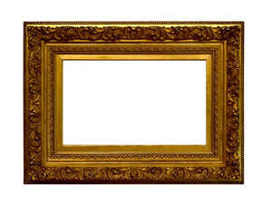 12x20 inch Antique Gold Barbizon Picture Frame for canvas art circa 1800s (19th century).