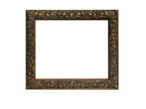 23x28 inch Antique Ornate Gold Picture Frame For Canvas Art circa 1900s (20th Century).