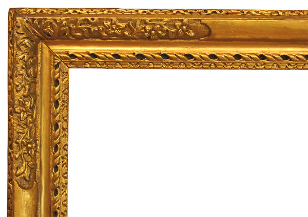 English 24x28 inch Antique Gold Picture Frame for canvas art, circa 1690.