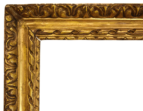English 31x34 inch Antique Lely Gold Picture Frame for canvas art, circa 1800s (19th century).