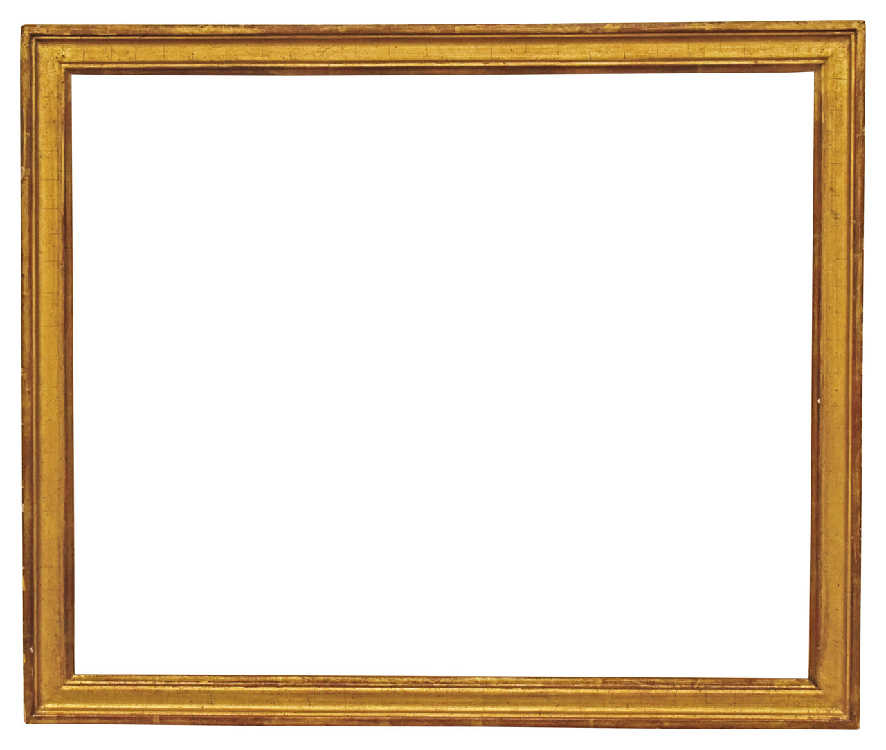 16x19 inch Antique American Gold Picture Frame For Canvas Art circa 1900s (20th Century).