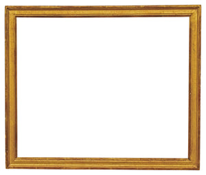 16x19 inch Antique American Gold Picture Frame For Canvas Art circa 1900s (20th Century).
