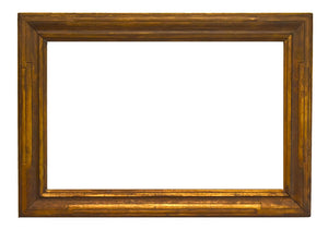 21x33 inch Vintage Arts and Crafts Picture Frame for canvas art circa 1920 (20th Century American painting frame for sale).