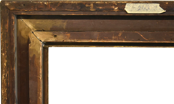 25x30 Inch Antique American Gold Sully Picture Frame for canvas art circa 1840 (19th Century).