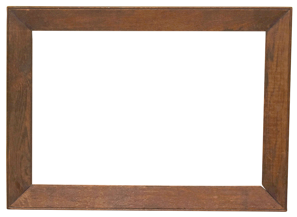 19x28 inch Antique American Brown Picture Frame For Canvas Art circa 1880 (19th Century).