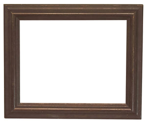 11x14 inch Vintage Brown Picture Frame For Canvas Art circa 1900s (20th century).