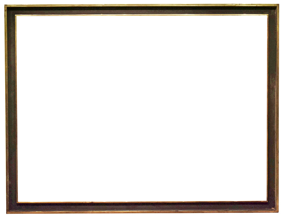 38x51 inch Vintage American Brown and Gold Metal Picture Frame