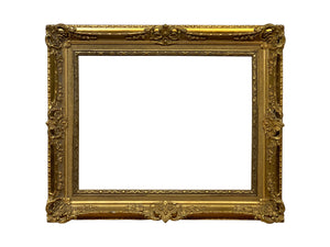 French Louis XIV Gold Leaf 21x27 Art Frame