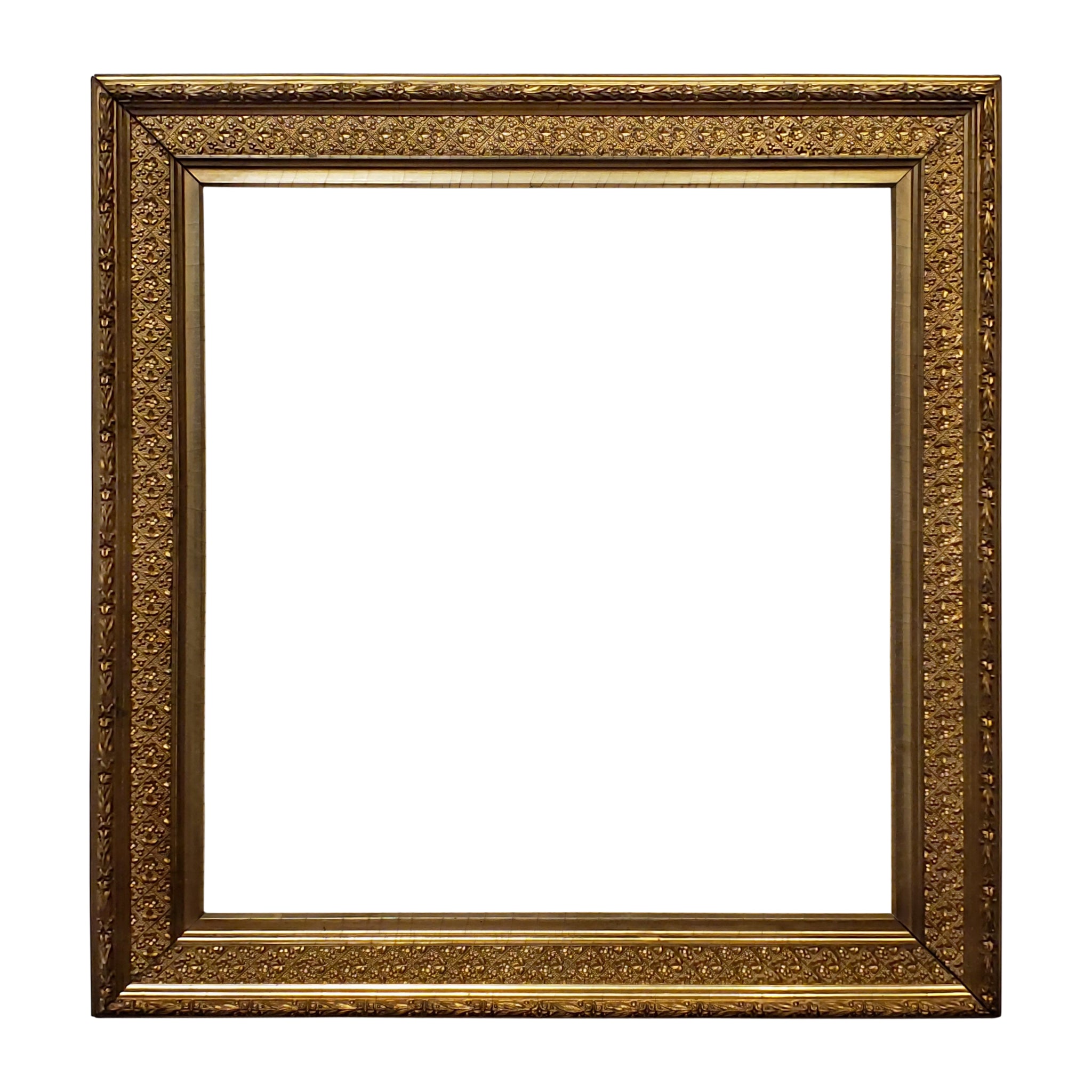 Set of 4 19th Century American Gamboge 19x20 Picture Frames