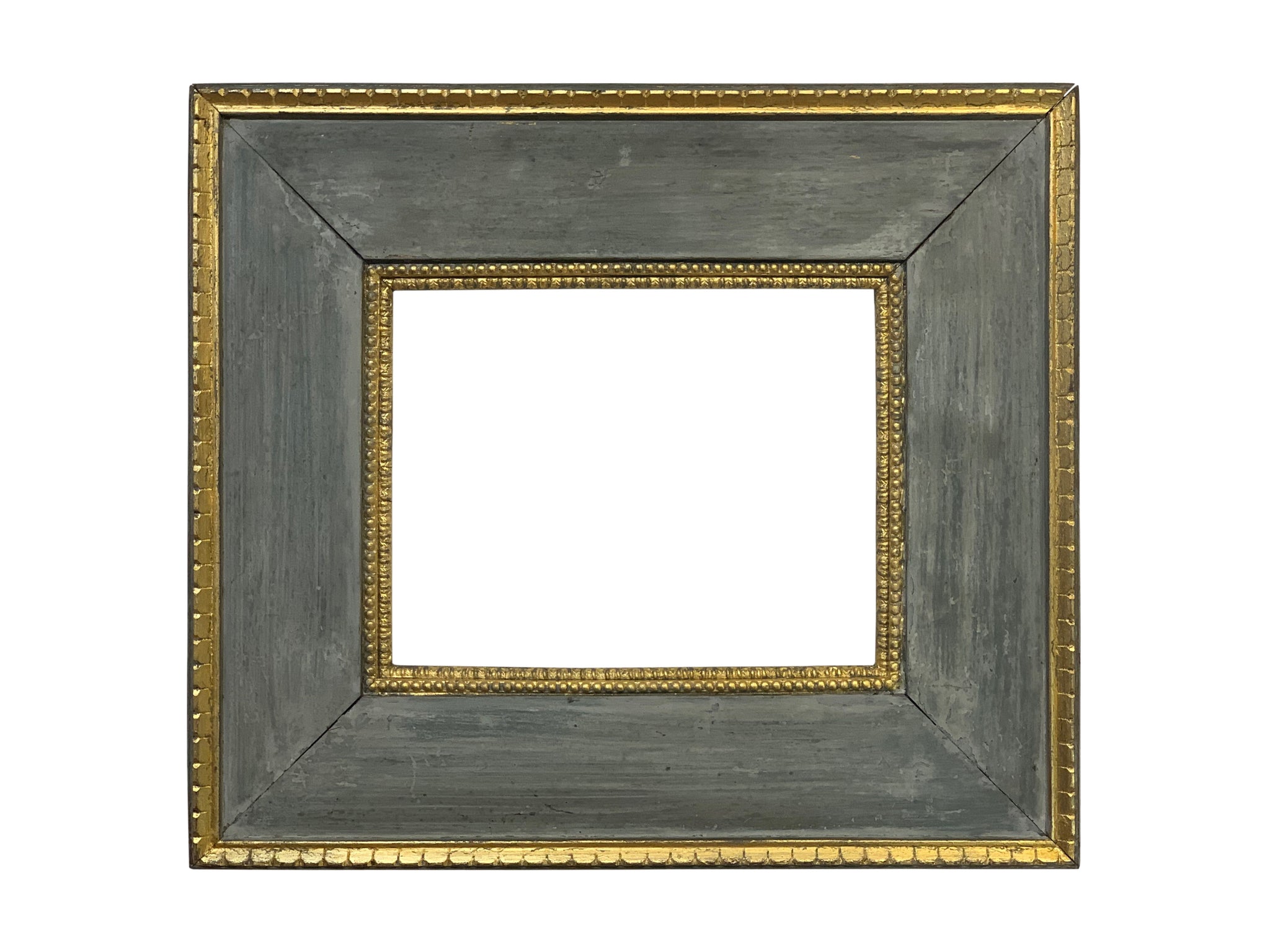 10x12 inch Vintage Silver and Gold Picture Frame for canvas art circa 1900s (20th Century American).